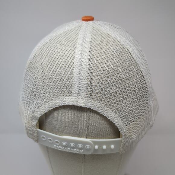 LCGC Snapback Trucker Hat Orange One Size Adjustable Mesh Back Richardson - Picture 5 of 9